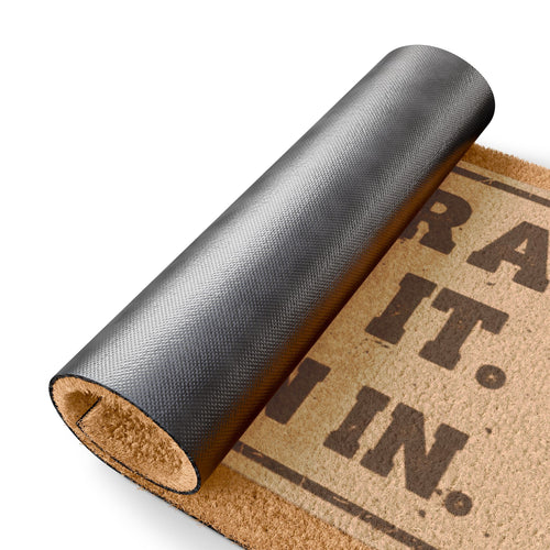 "We'll Pray About It. Come On In." Doormat – Funny Religious Welcome Coir Mat