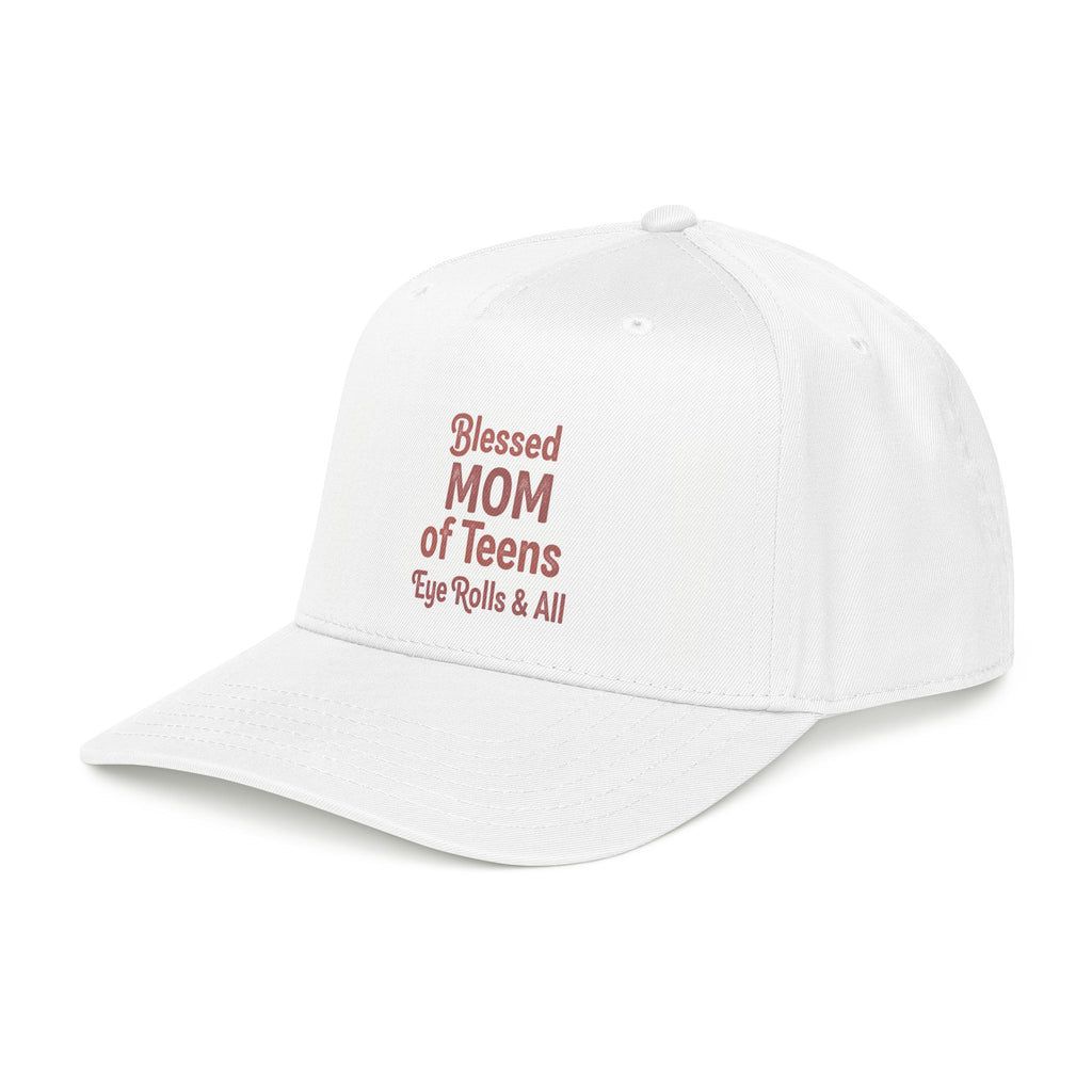 Blessed Mom of Teens Baseball Cap – "Eye Rolls & All" Casual Mom Hat
