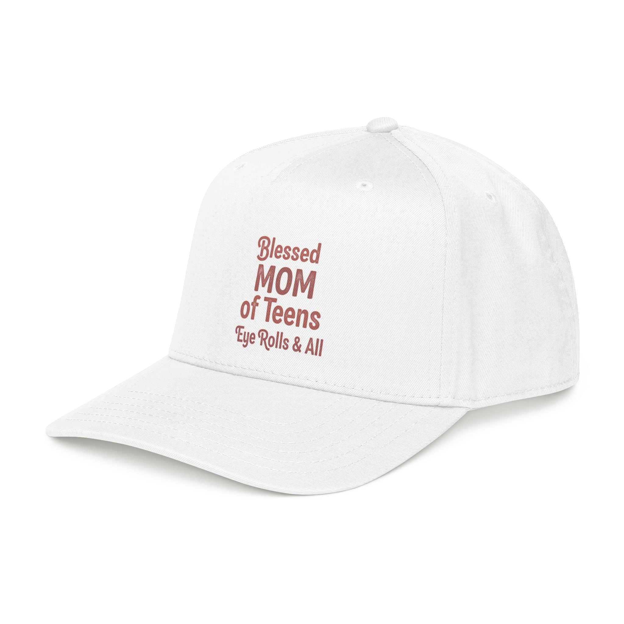 Blessed Mom of Teens Baseball Cap – "Eye Rolls & All" Casual Mom Hat