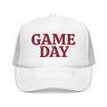 White and Crimson Game Day Trucker Hat