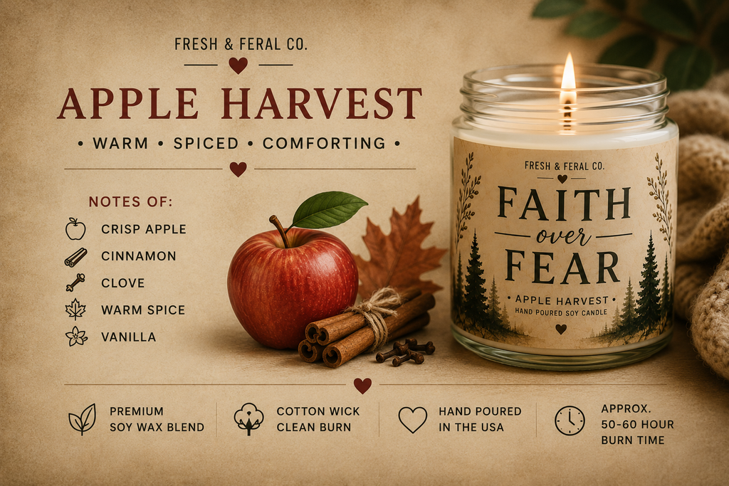 Faith Over Fear – Apple Harvest Candle