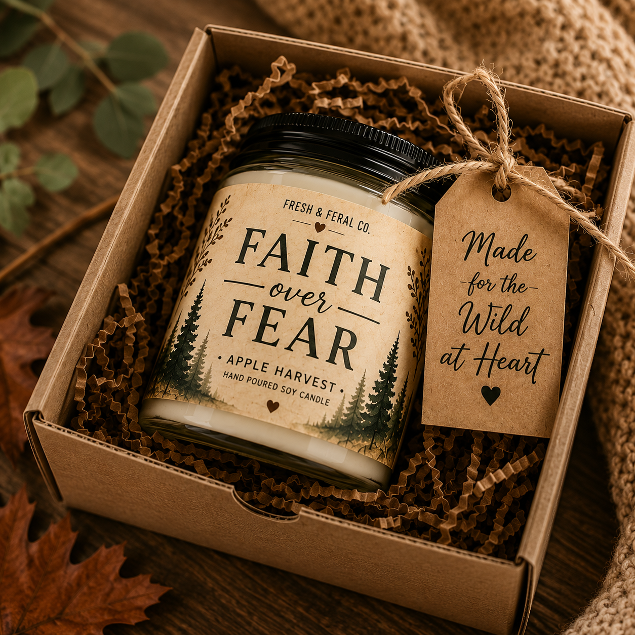 Faith Over Fear – Apple Harvest Candle