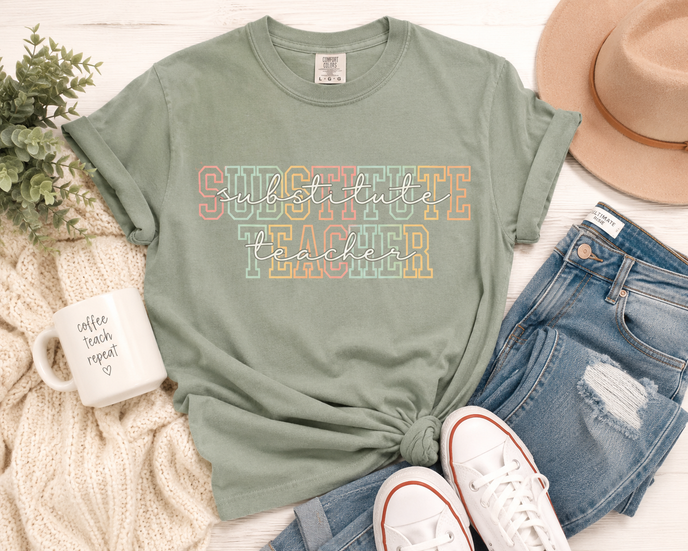 Retro Substitute Teacher Tee