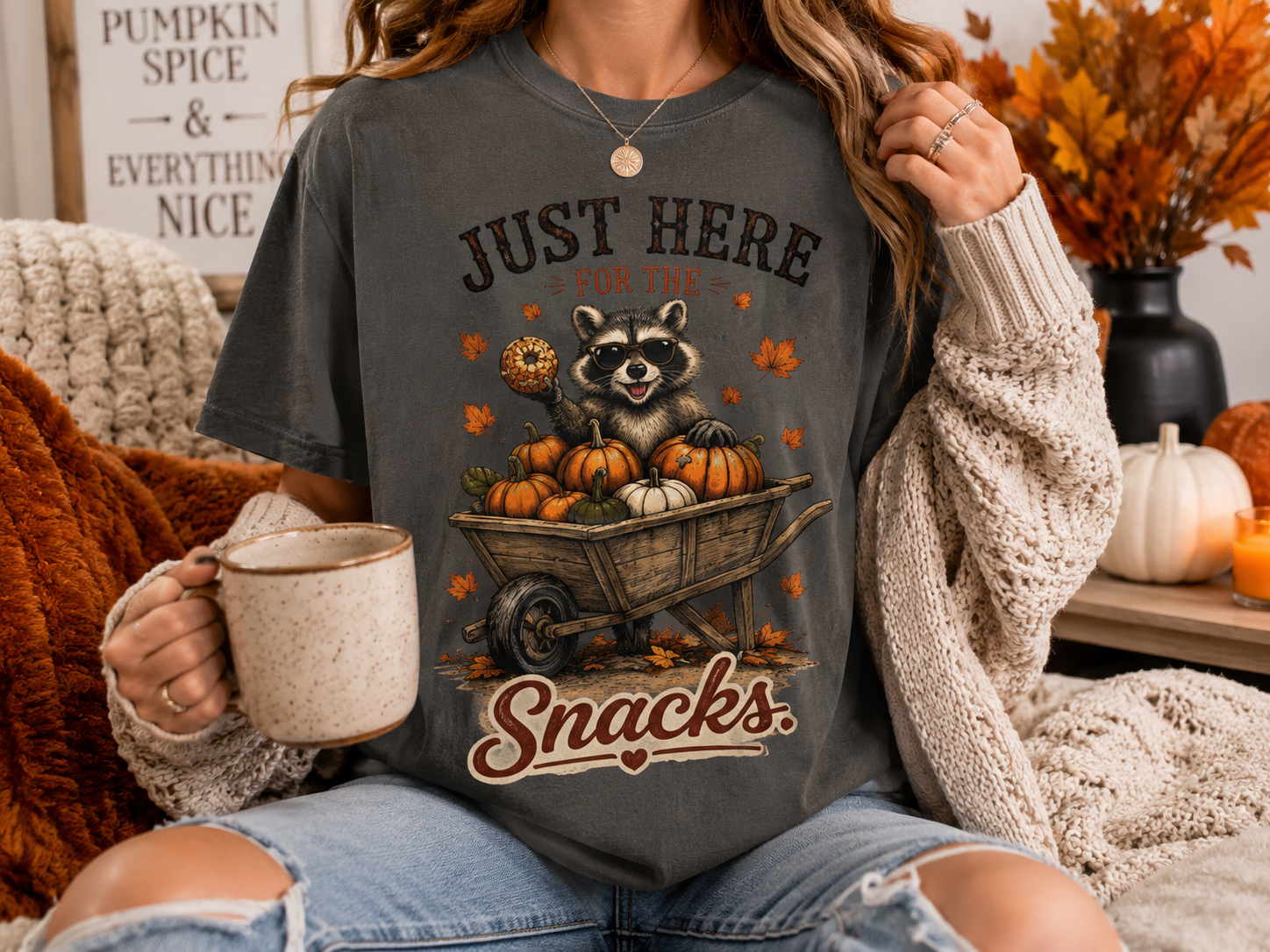 Just Here for the Snacks T-Shirt