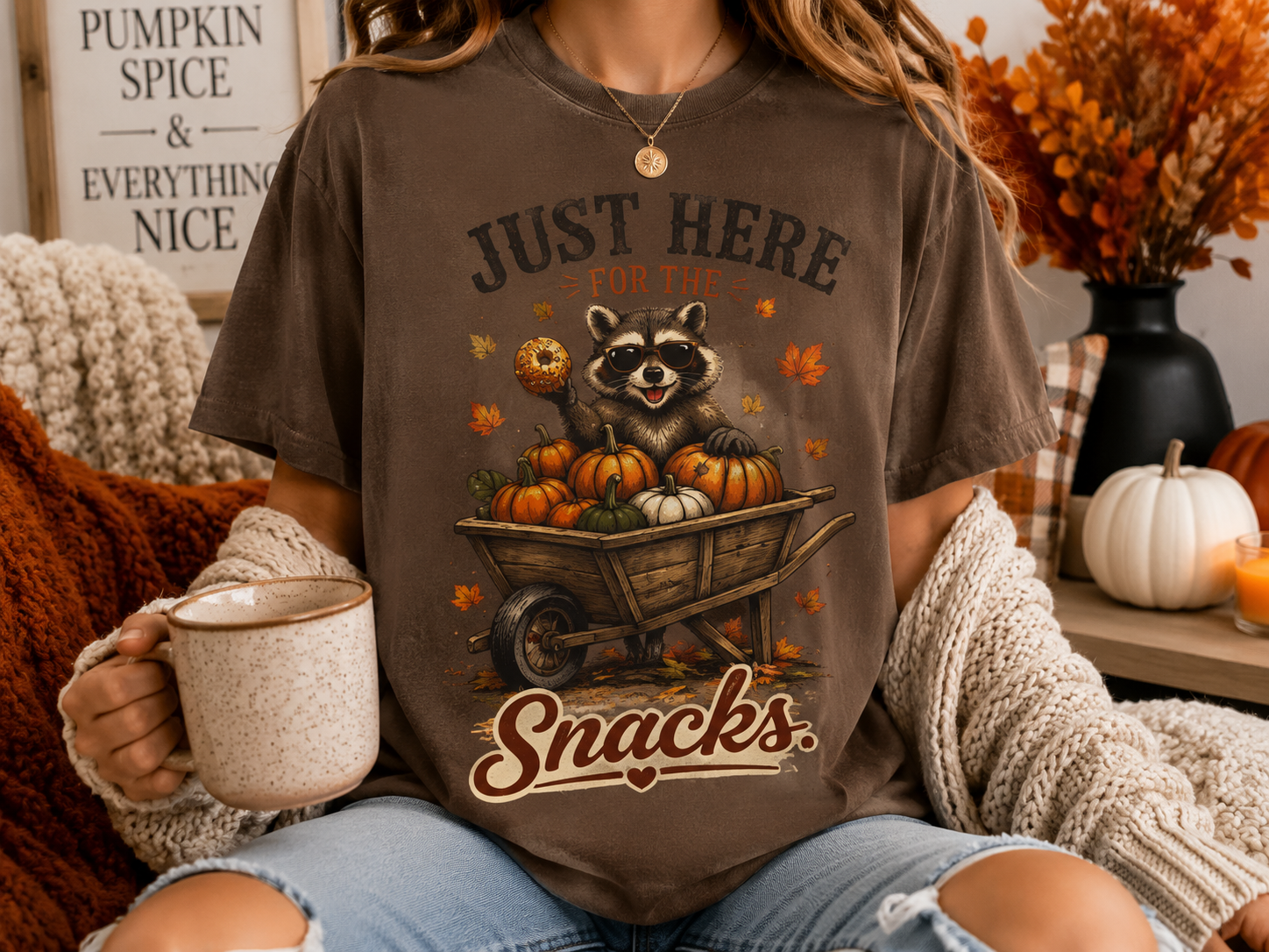 Just Here for the Snacks T-Shirt