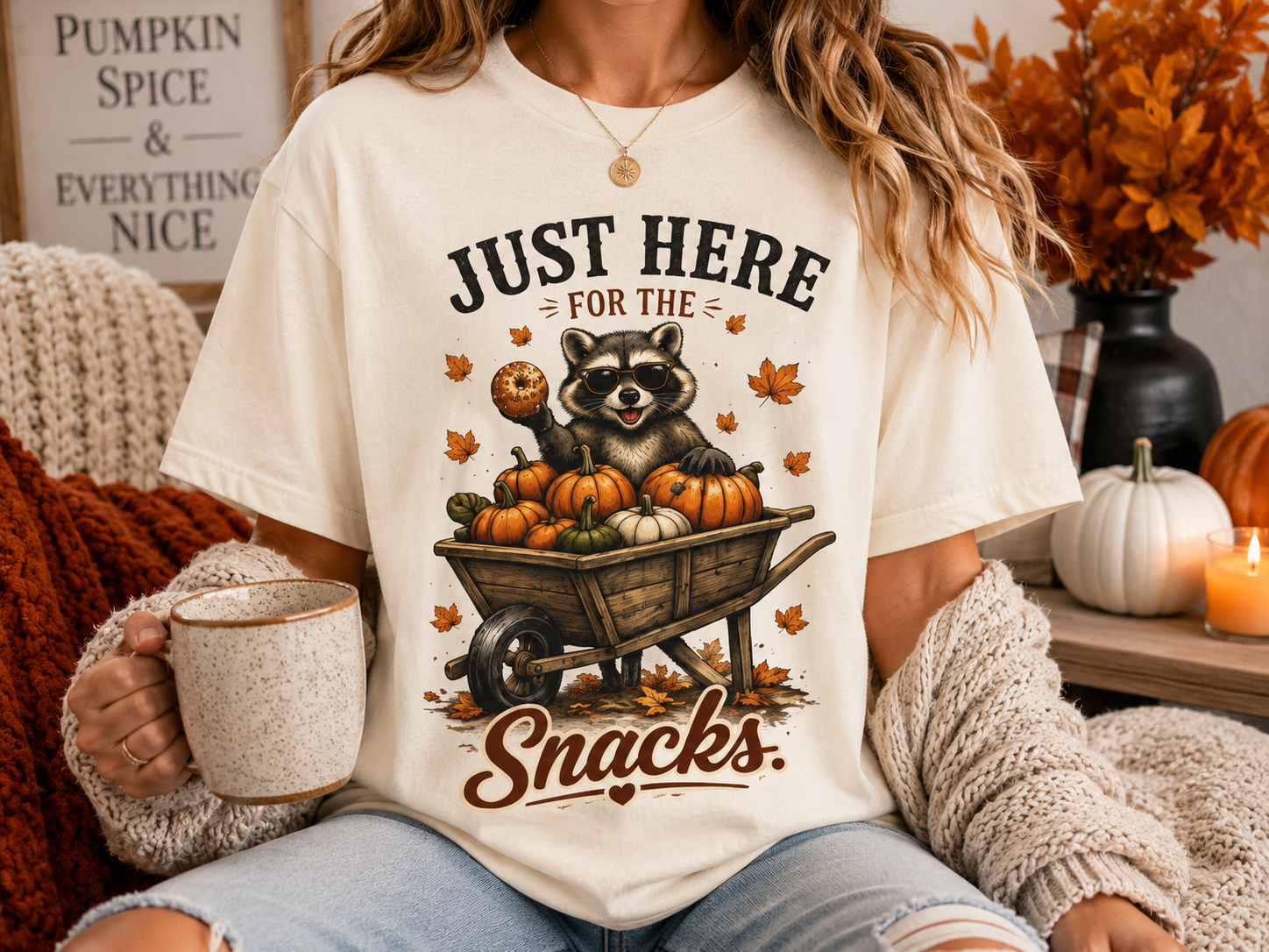 Just Here for the Snacks T-Shirt