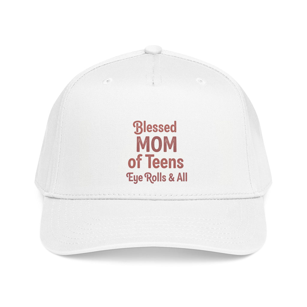 Blessed Mom of Teens Baseball Cap – "Eye Rolls & All" Casual Mom Hat