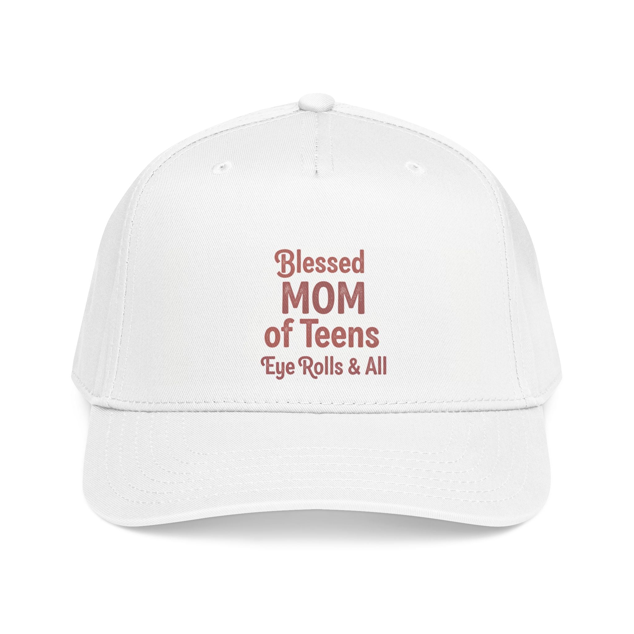 Blessed Mom of Teens Baseball Cap – "Eye Rolls & All" Casual Mom Hat